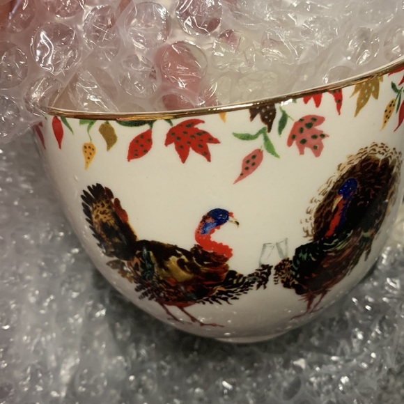 Anthropologie Inslee Fariss Coffee Mug, Turkey , Fall Autumn new unused - Picture 3 of 4